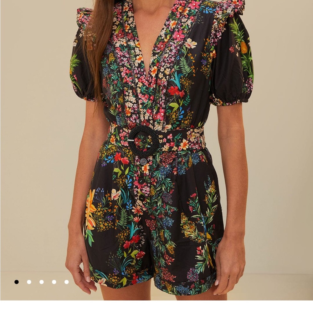 FARM Rio Floral Black Floral Jumpsuit